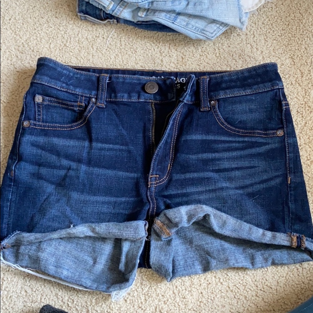 American eagle hi-rise super stretch denim shorts